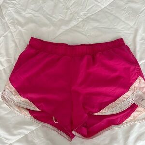 Old Navy Bright Pink Athletic Running Shorts with Light Pink Trim